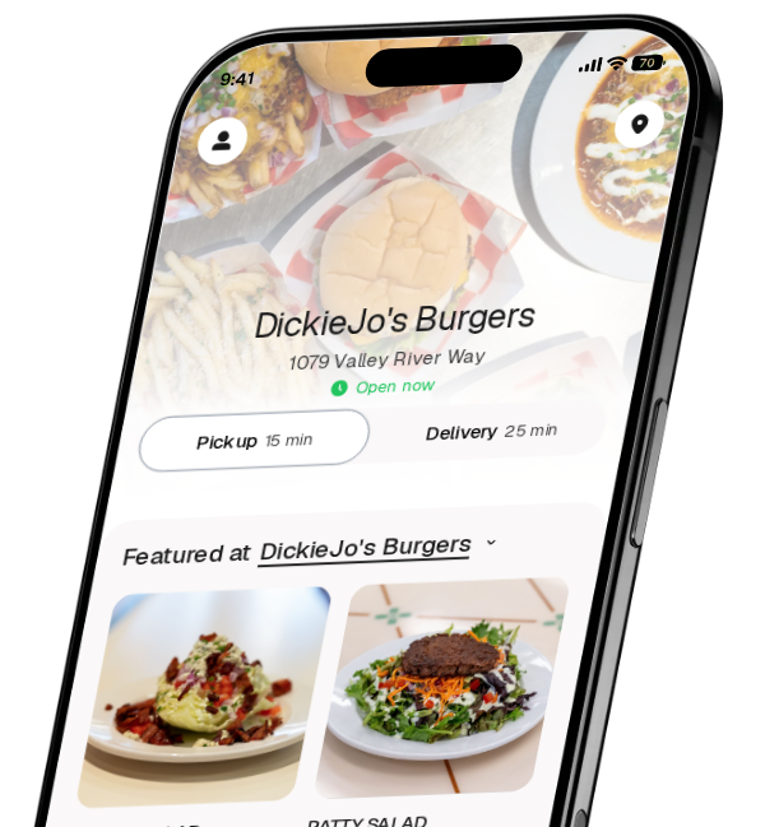 DickieJo's Burgers app preview