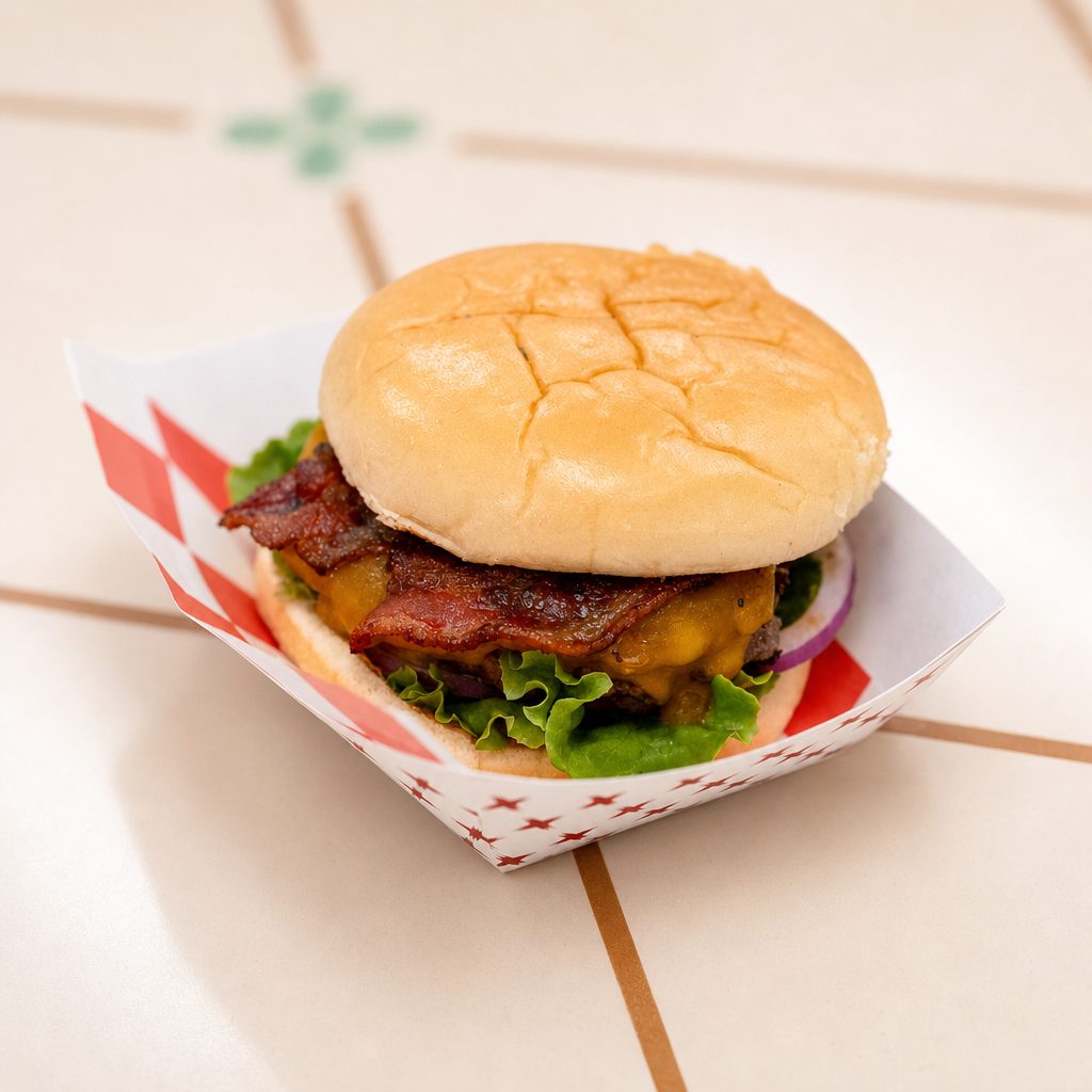 BACON CHEESE BURGER.