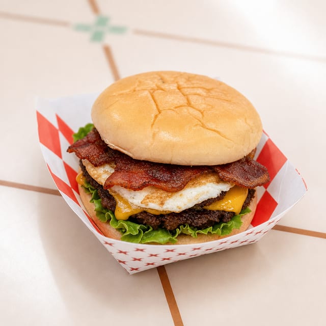 Rise & Swine Burger.